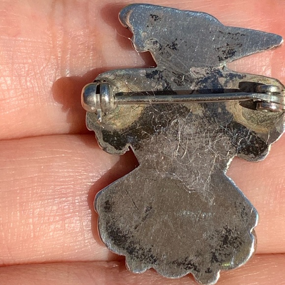 Wonderful Vintage American Indian Zuni Mosaic Pin Brooch - Picture 4 of 4